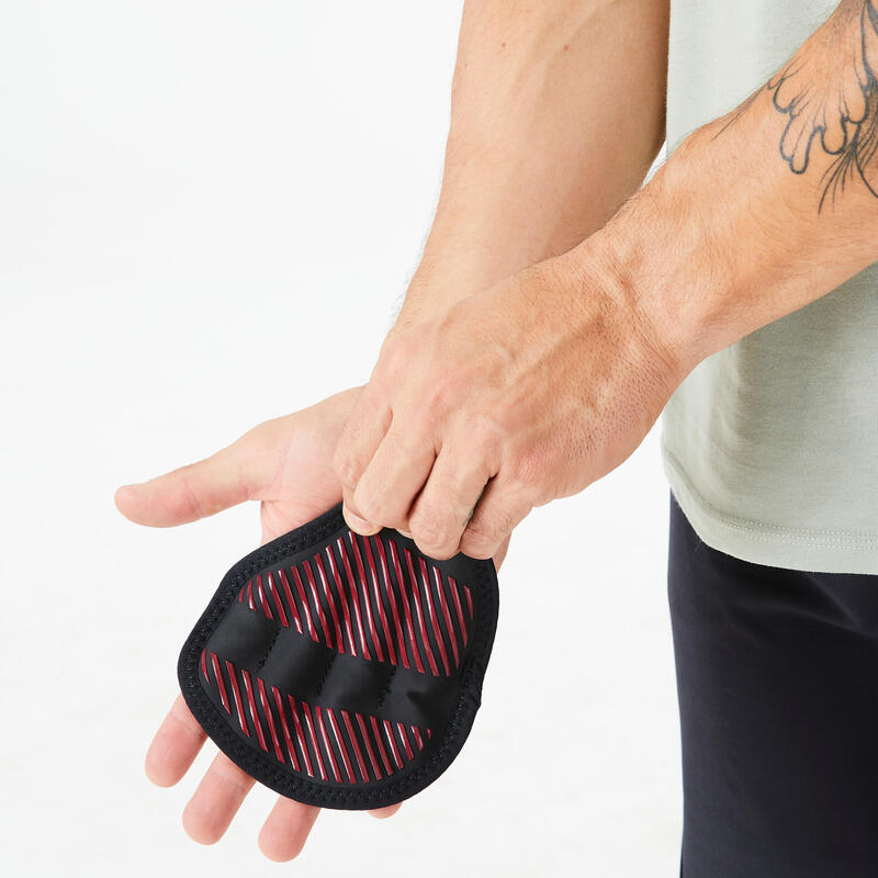 Guantes gimnasio musculación grip pad