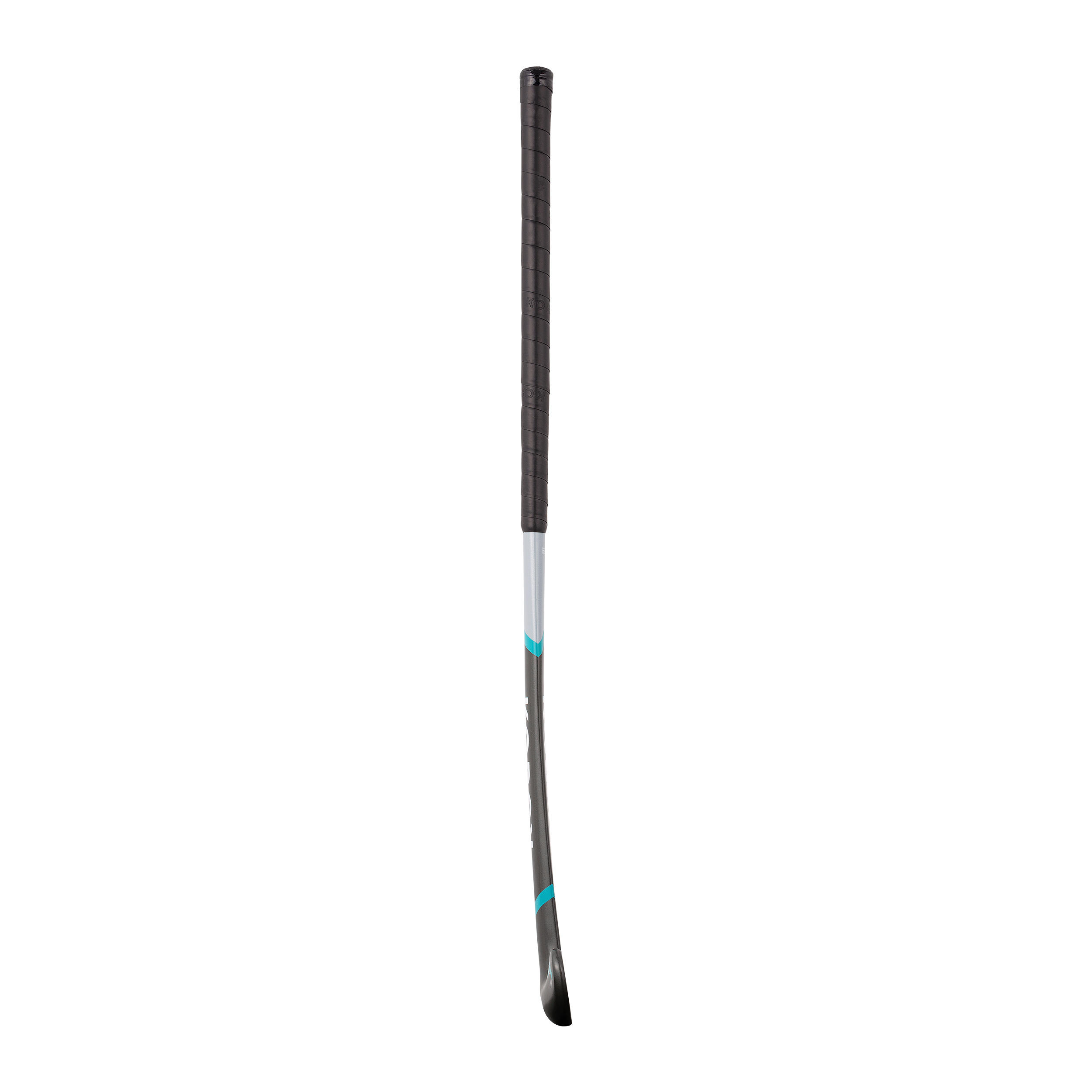 Stick de hockey ado fibre de verre mid bow FH500 gris turquoise 11/14