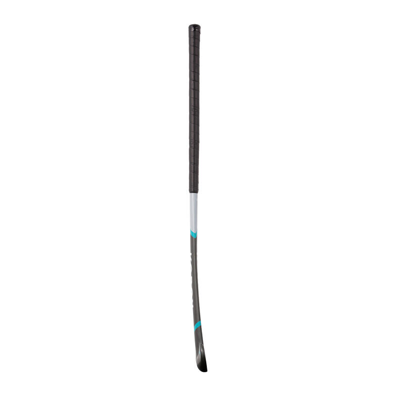 FH500 Hockeystick kind mid bow glasvezel grijs/turquoise