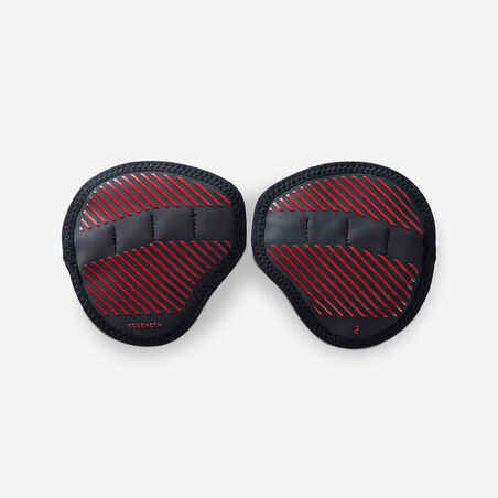 Calleras Musculación Grip Pad Negro