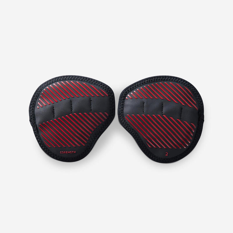 Calleras Musculación Grip Pad Negro