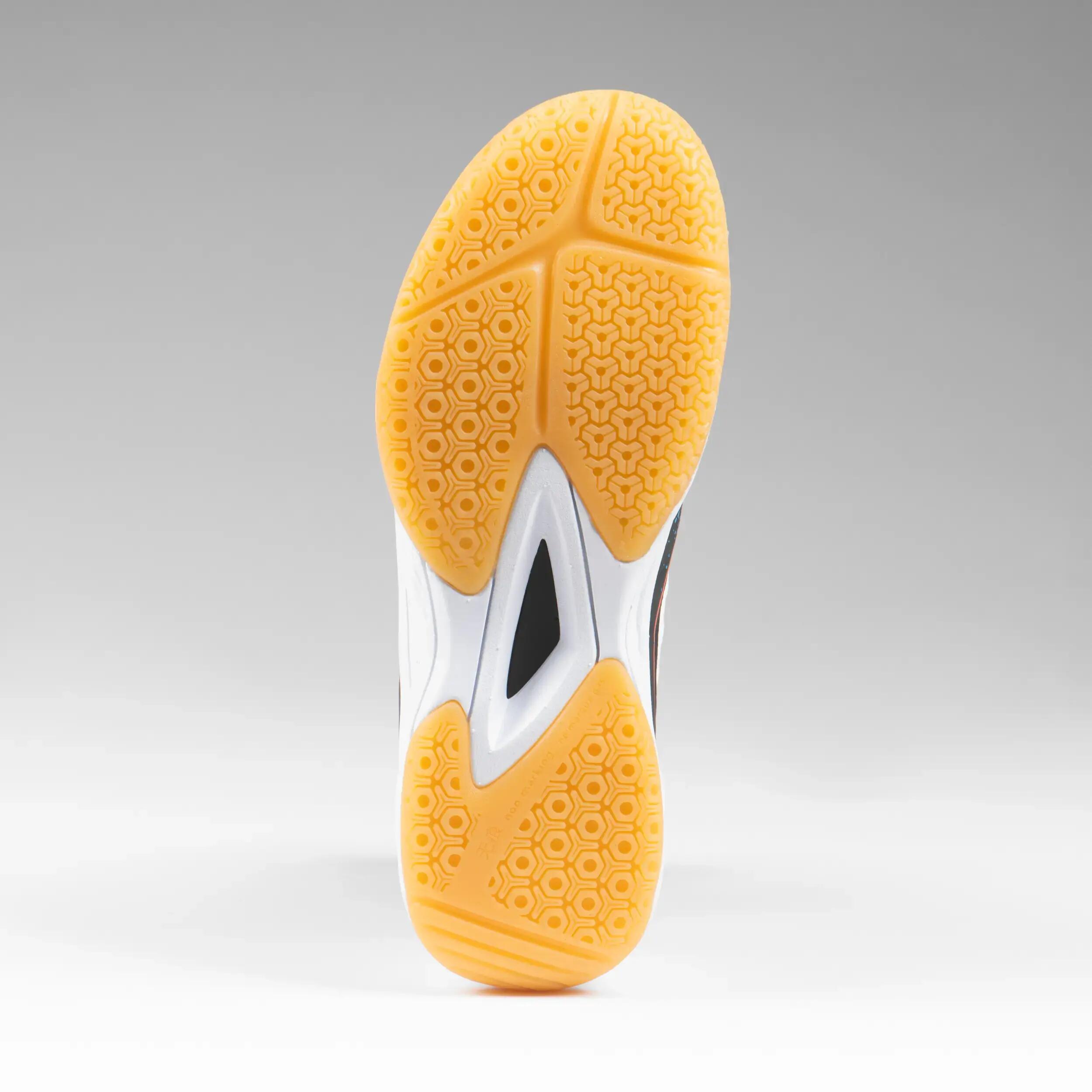 Kids' Lace-Up Handball Shoes H100 - White/Black 7/9