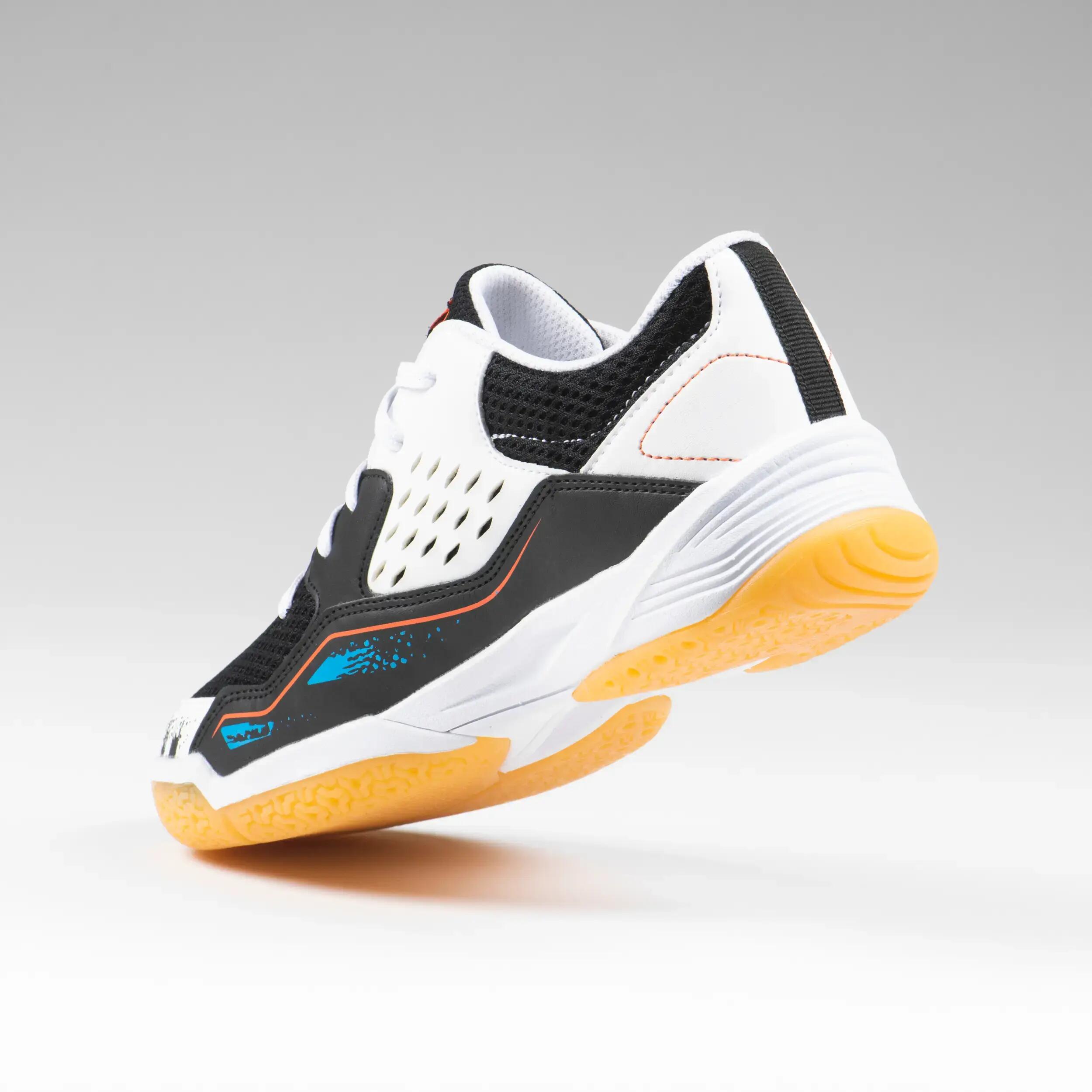 Kids' Lace-Up Handball Shoes H100 - White/Black 6/9