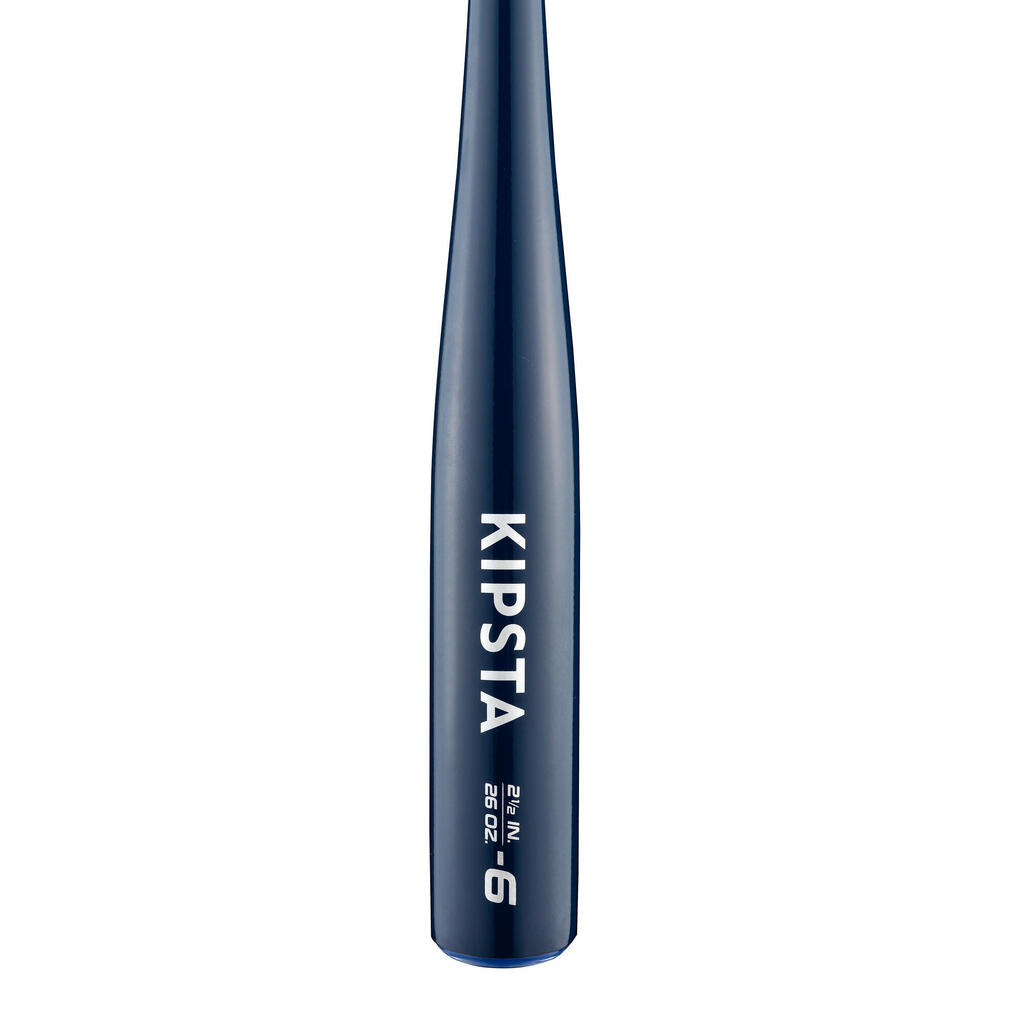Bate de béisbol de aluminio infantil negro de 29