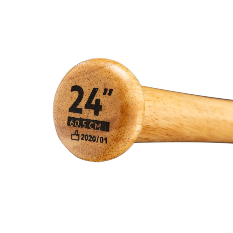 Zestaw Kij do baseballa dla dzieci drewniany 24" Kipsta BA180