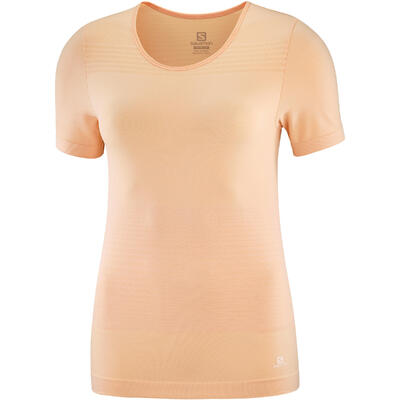 Wandelshirt met korte mouwen voor dames salomon elevate move on