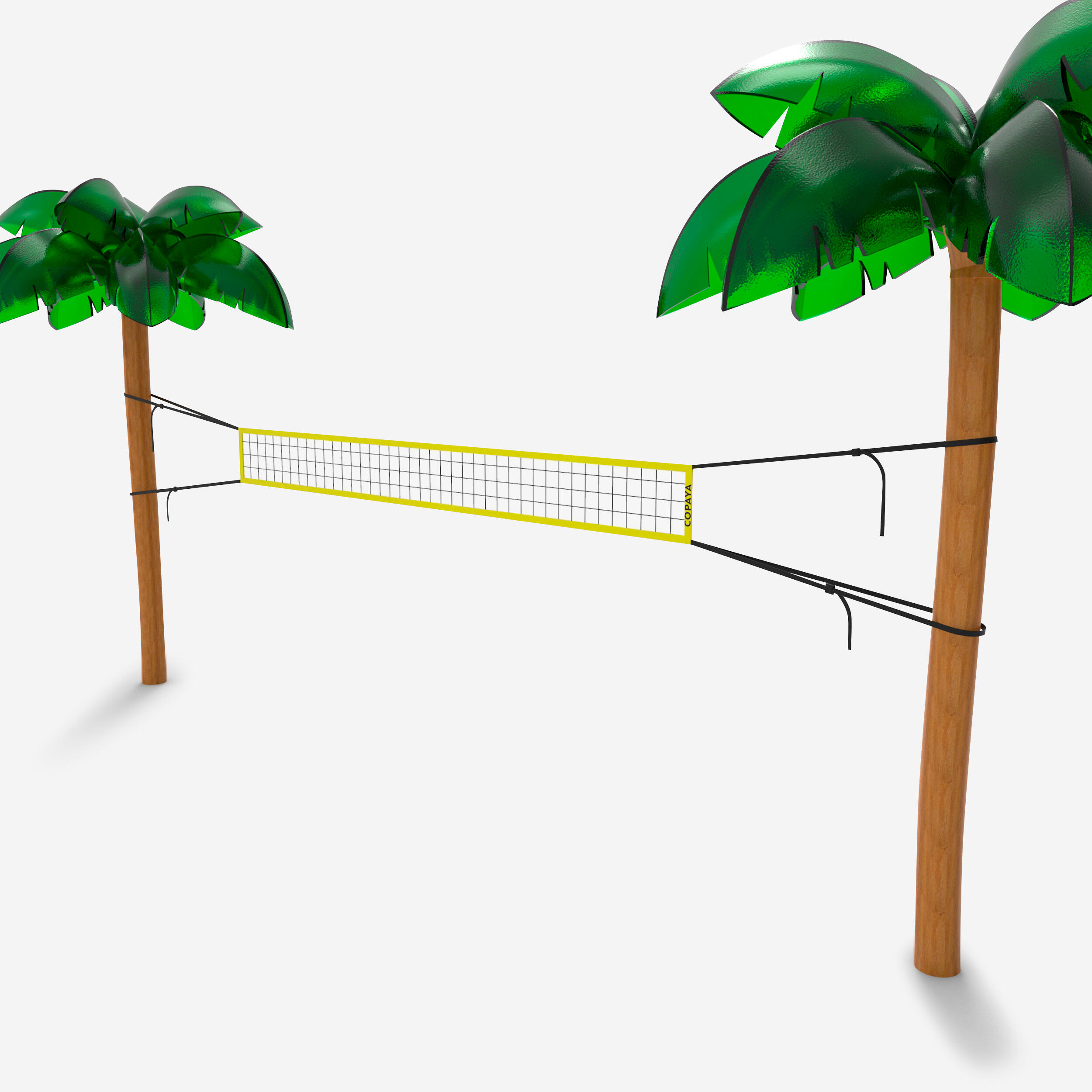 Beachvolleyballnetz 4 m x 0,4 m - BV100 gelb