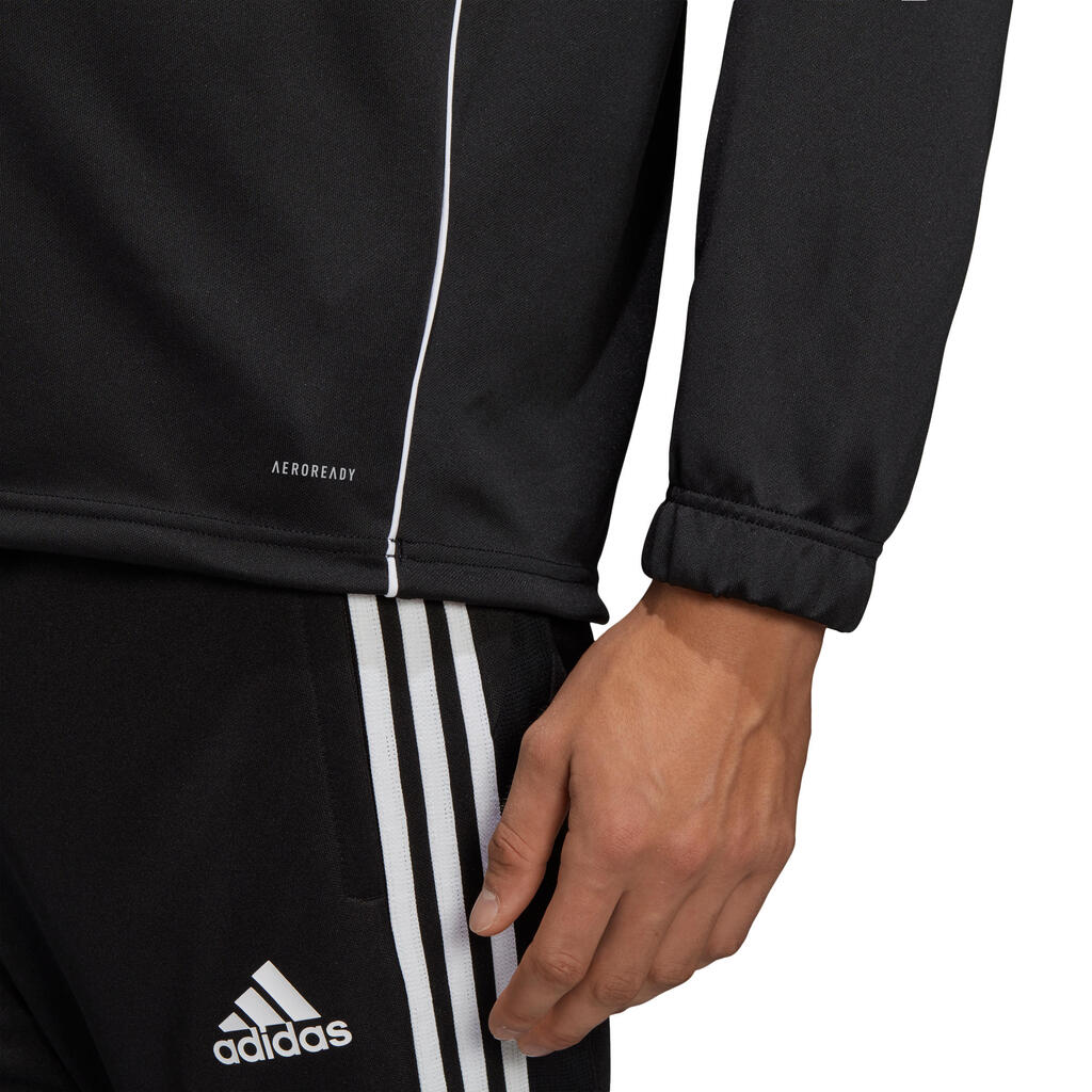 Trainingsjacke Fussball Top Core18 Adidas Erwachsene schwarz