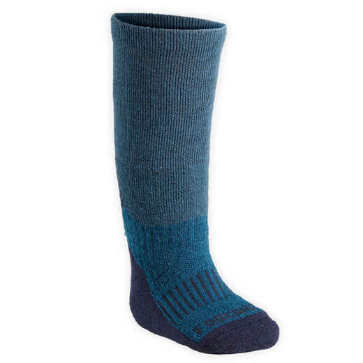 
      Čarape za jahanje dječje 500 Warm petrol plave
  