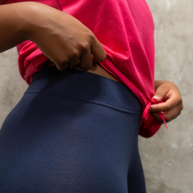 Huérfano táctica aprender mallas leggins Adidas mujer azul marino rosa | Decathlon