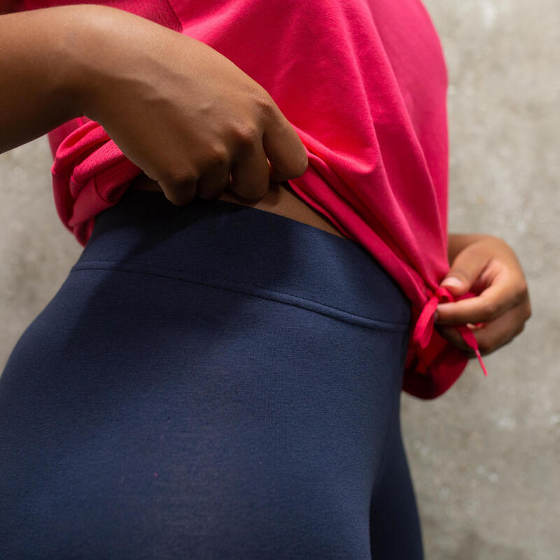 mallas leggins Adidas mujer azul marino rosa