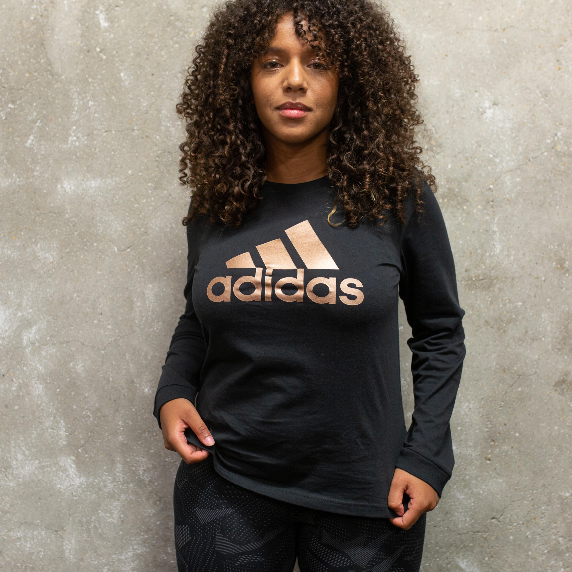 maglia adidas nera ragazza