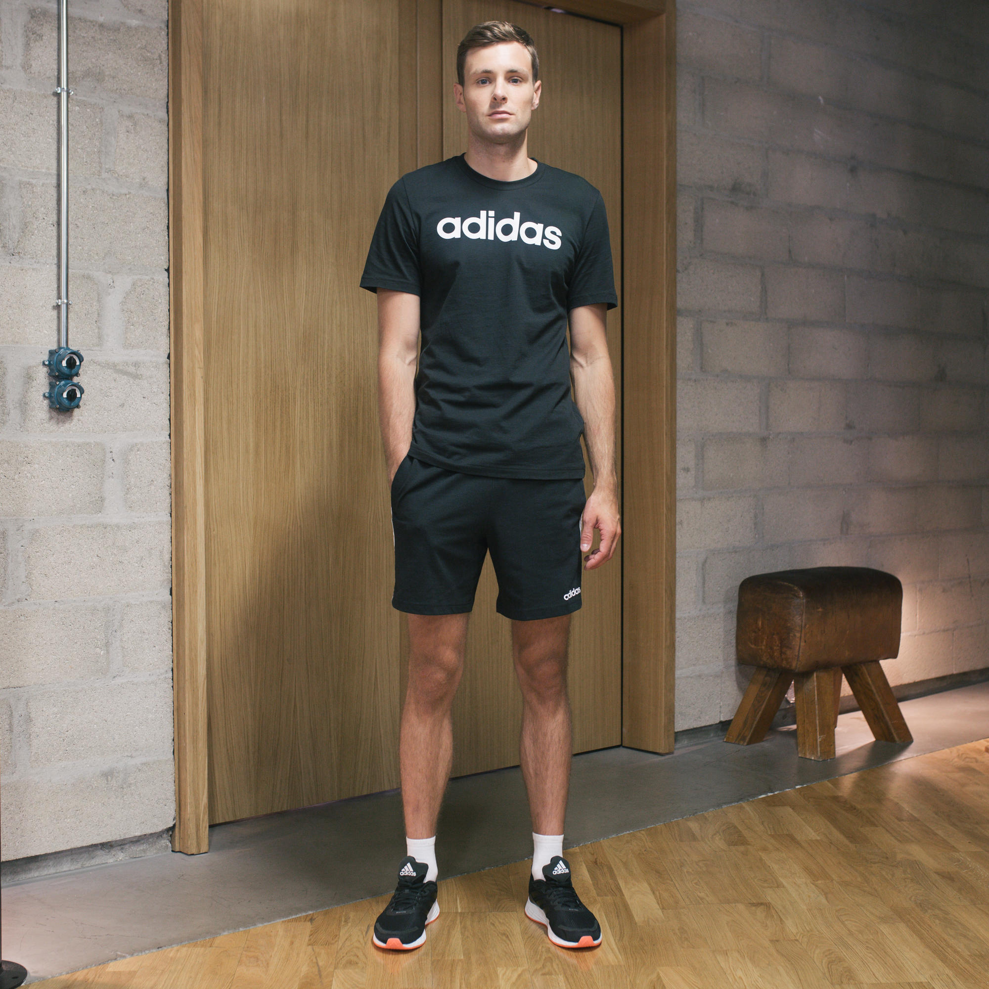 Men's Regular-Fit Three Stripe Shorts 