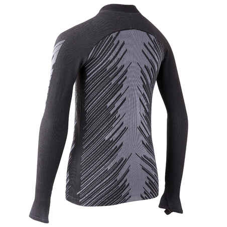 Kids' Football Base Layer Top Keepwarm 900 - Charcoal Grey