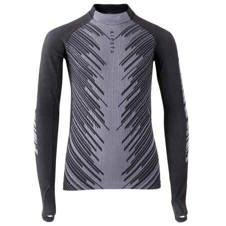 Παιδική ισοθερμική μπλούζα ποδοσφαίρου Keepwarm 900 - Charcoal Grey