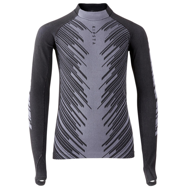 Camisola Térmica Futebol Keepwarm 900 Criança Cinzento Carbono