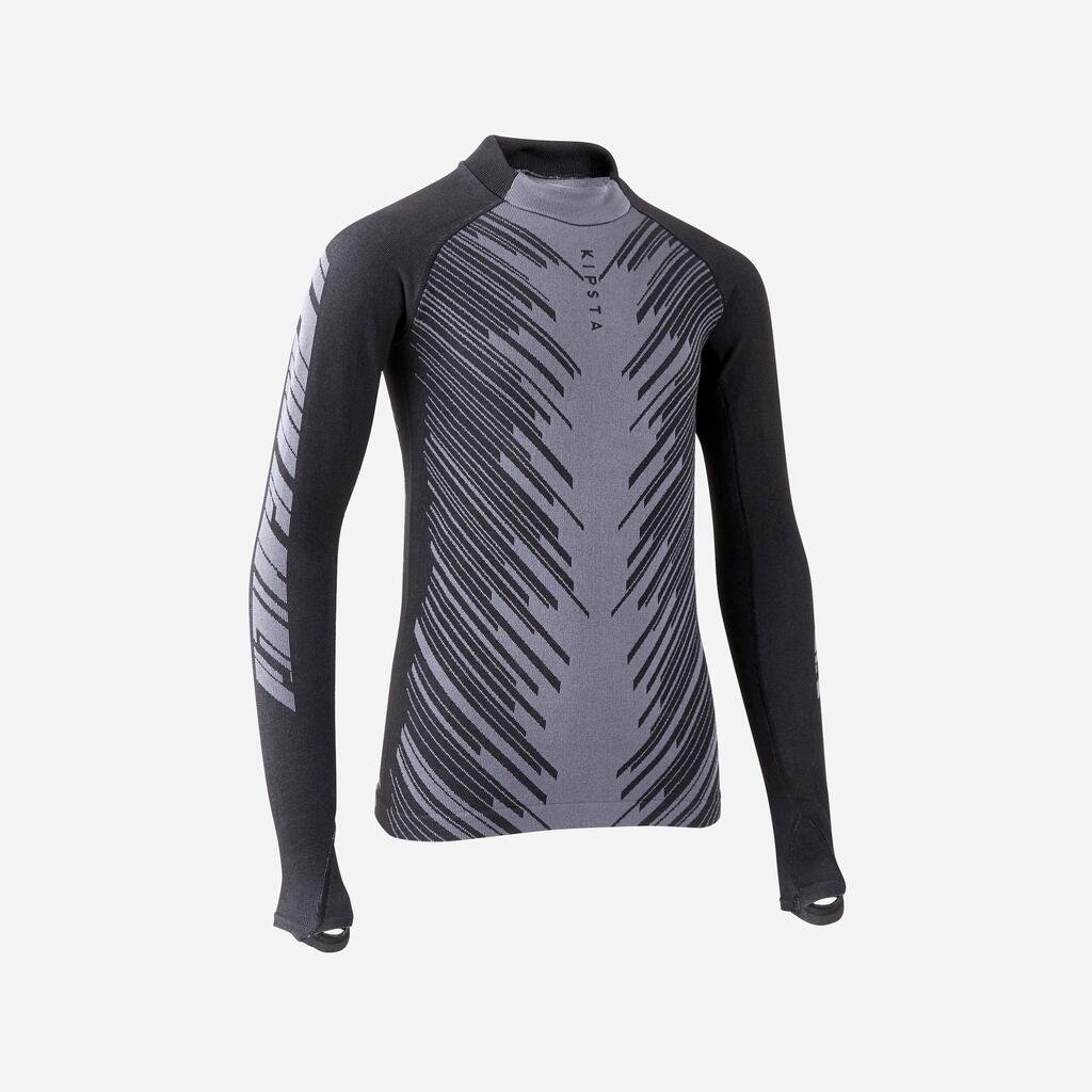 Kids' Football Base Layer Top Keepwarm 900 - Charcoal Grey