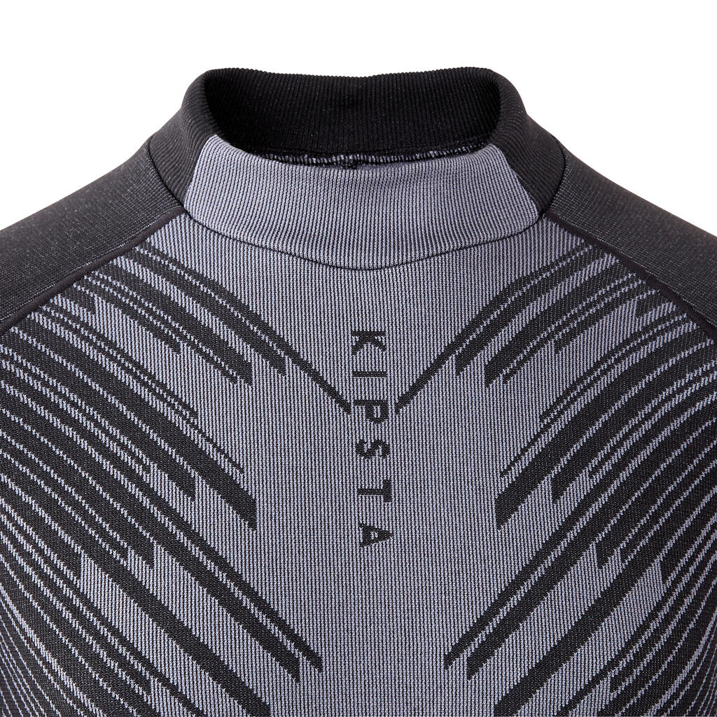 Kids' Football Base Layer Top Keepwarm 900 - Charcoal Grey