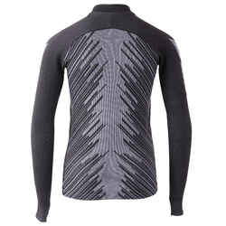 Παιδική ισοθερμική μπλούζα ποδοσφαίρου Keepwarm 900 - Charcoal Grey