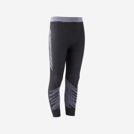 Collant de foot thermique enfant Keepwarm 900 noir et gris foncé