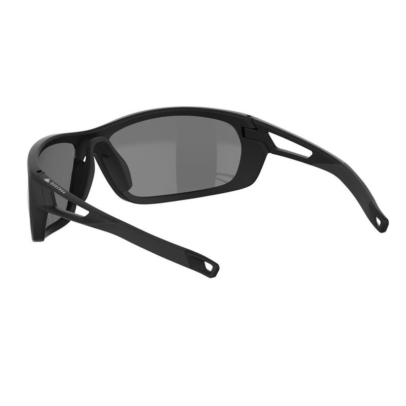 Sonnenbrille mit Sehstärke Erwachsene MH580 3 Kat. - DECATHLON Wandern schwarz Polarisierend QUECHUA