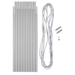 Aluminium 4.5m Ø 8.5mm Pole Kit in 14x32.5cm Sections