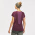 Women Merino Wool Half Sleeve Super Soft T-Shirt Bright Damson - TS500