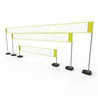 Adjustable Beach Volleyball Set (Net and Posts) BV500 - Yellow