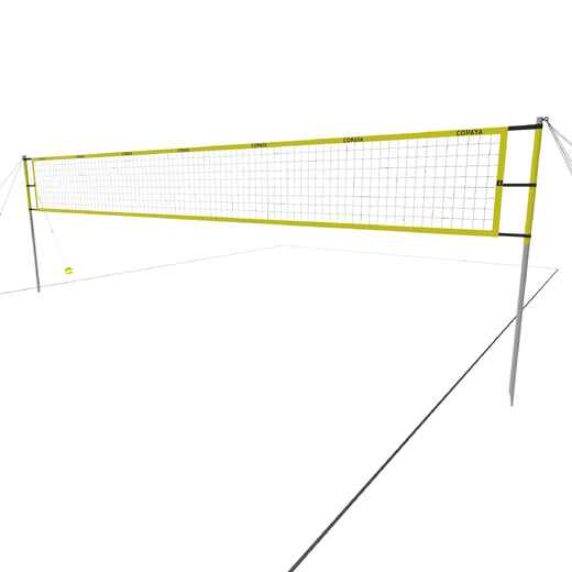 Official Dimensions Beach Volleyball Set BV900 - Yellow