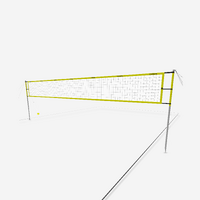Set de beach volley - Dimensions officielles -  BV900 Jaune