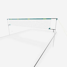 Set (Filet et poteaux) de beach volley loisir BV 500 (6m) bleu