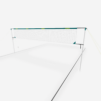 Set (Filet et poteaux) de beach volley loisir BV 500 (6m) bleu