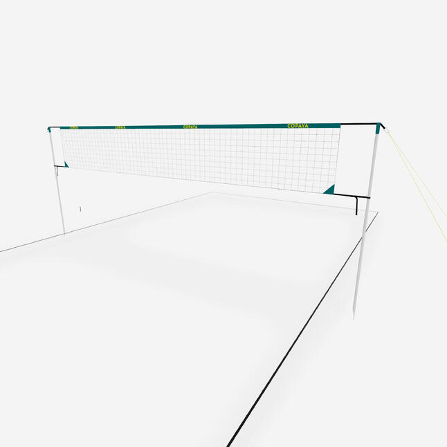 Set (Filet et poteaux) de beach volley loisir BV 500 (6m) bleu KIPSTA