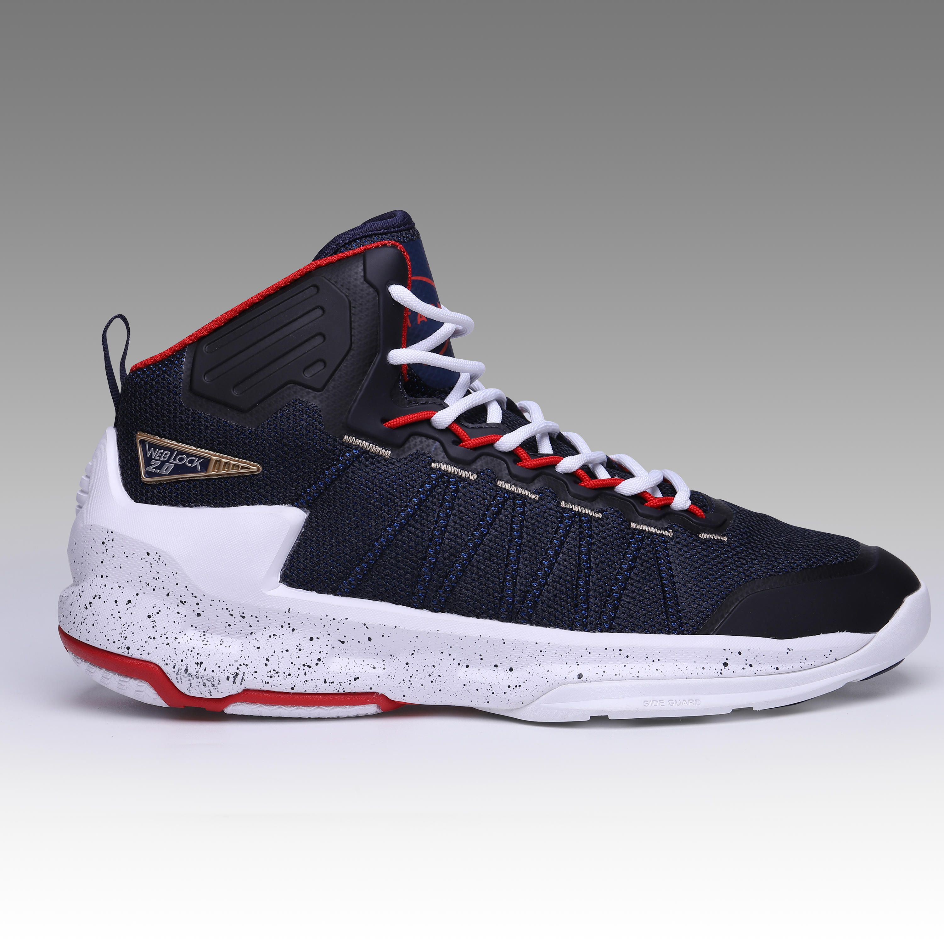Damen Herren Basketball Schuhe SS500 marineblau weiss TARMAK Decathlon