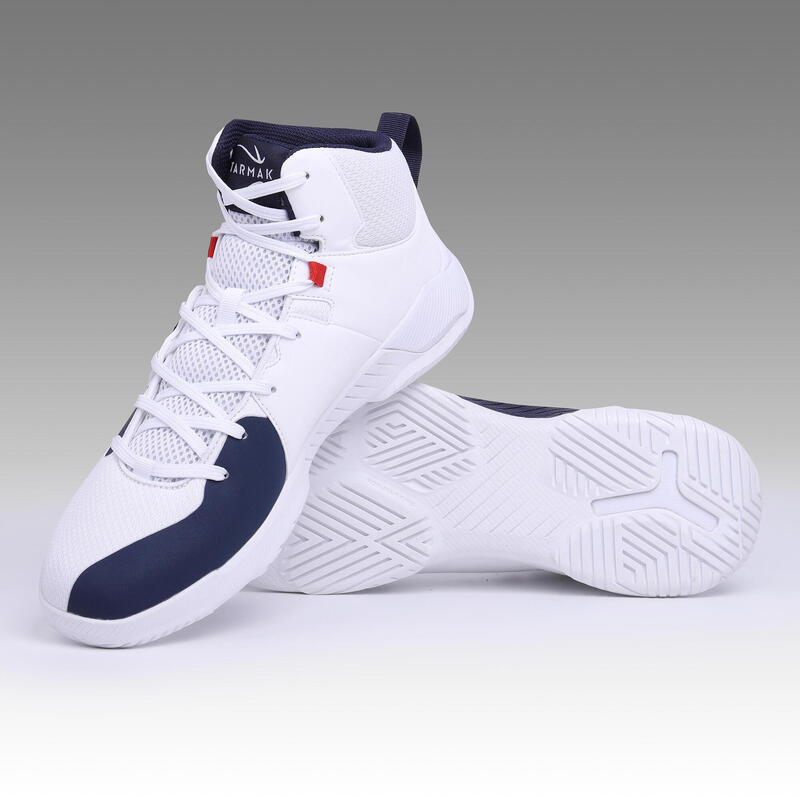 Yetişkin Basketbol Ayakkabısı - Beyaz / Lacivert - PROTECT 120
