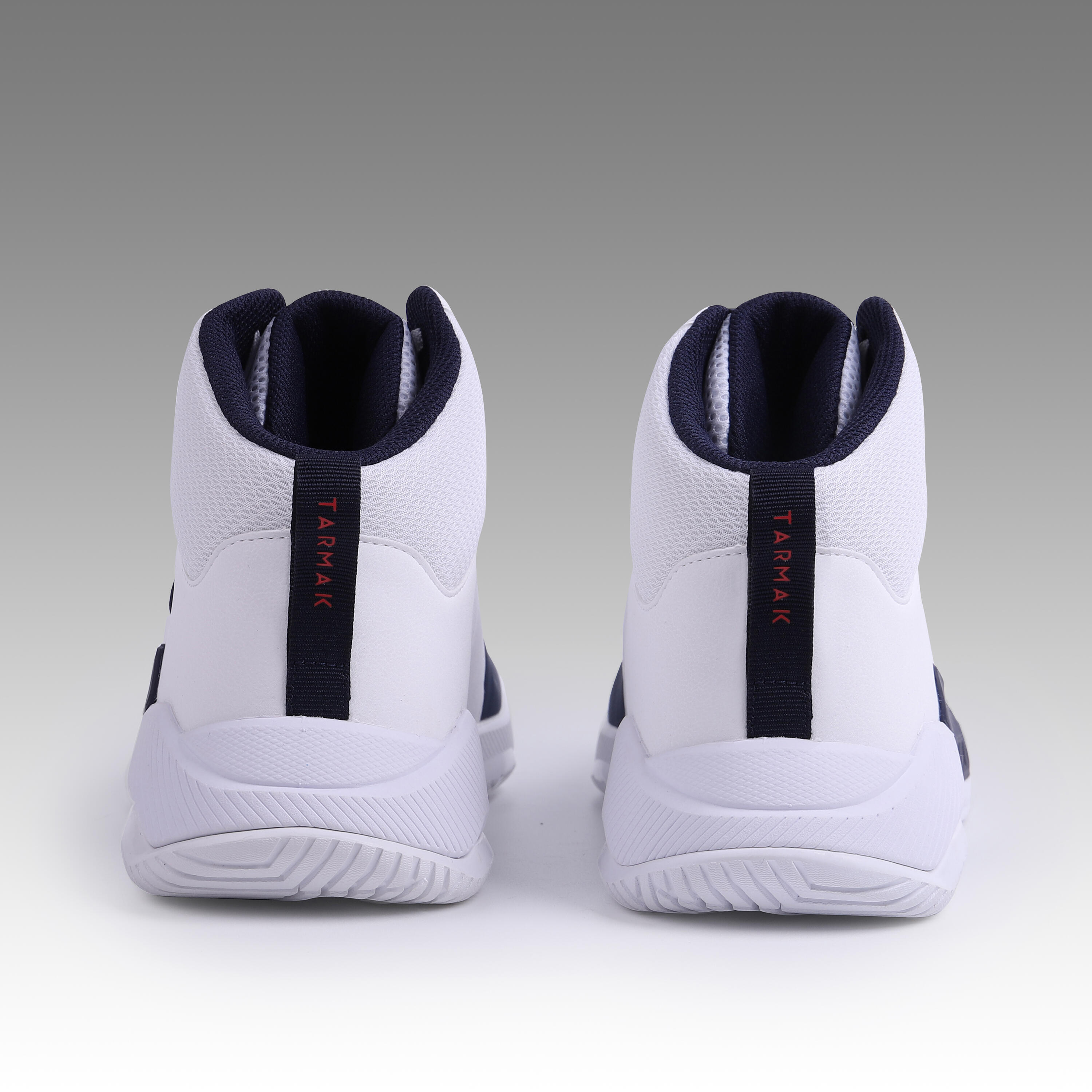Men's/Women's Beginner Basketball Shoes Protect 120 - White/Navy 4/5