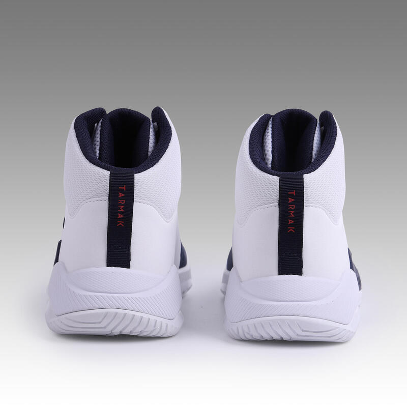 Men's/Women's Beginner Basketball Shoes Protect 120 - White/Navy