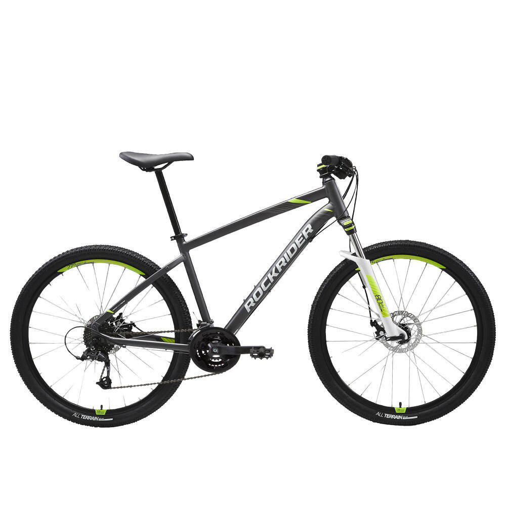 Rockrider ST520 V2 Grey Yellow mountain bike