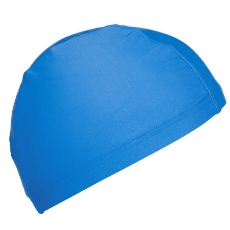Bonnet de bain en tissu maille bleu taille P et G