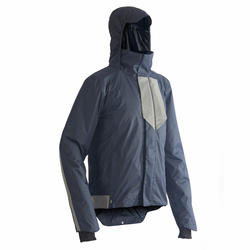 Warme regenjas voor op de fiets heren 540 blauw