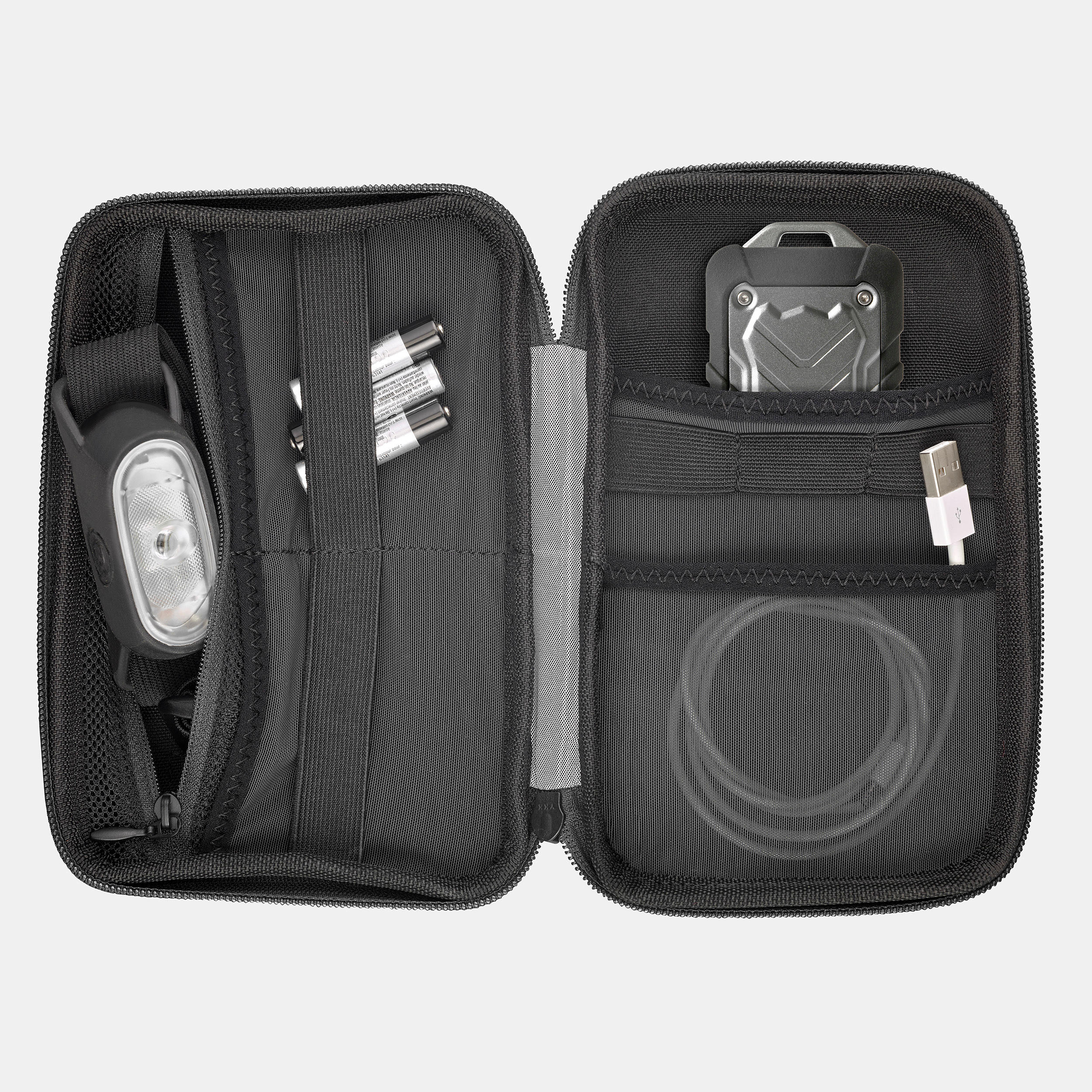 Hard, durable accessories case, Travel 500
