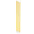 Lot de 3 piquets de slalom d'entrainement jaune rouge