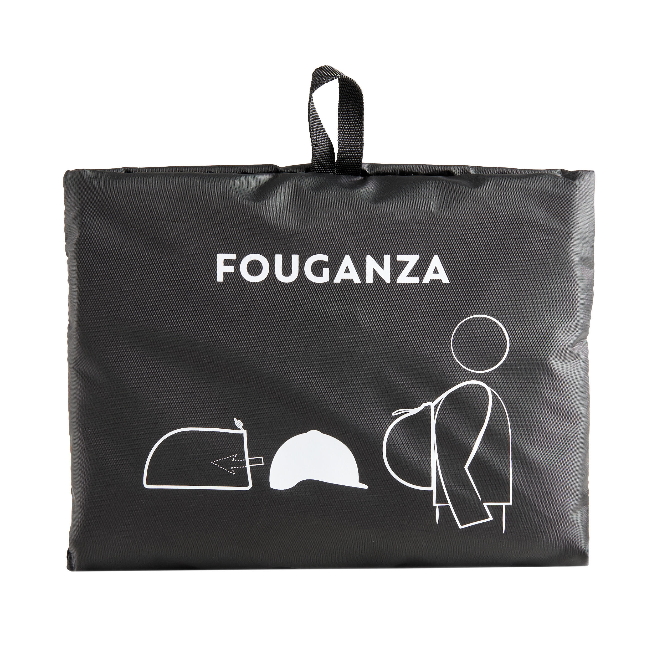 Fold-down horseback riding helmet bag - FOUGANZA