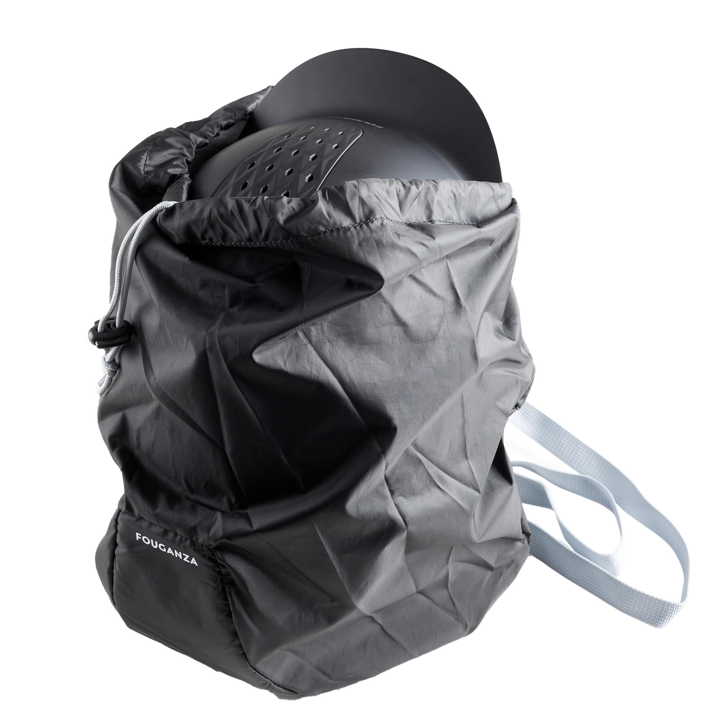 Horse Riding Helmet Bag Compact Black DecathlonB2B