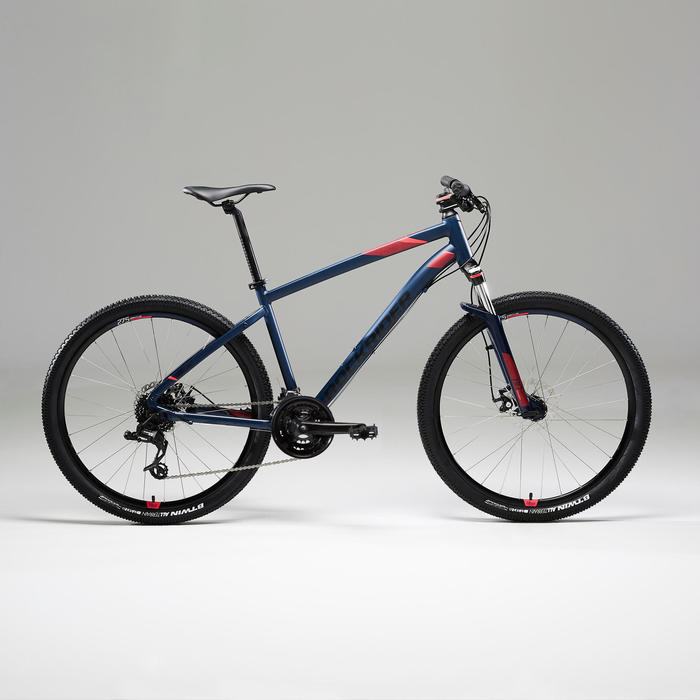 Women S 27 5 Mountain Bike St 520 Navy Blue Rockrider Decathlon
