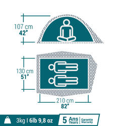 2 Man Blackout Tent MH100 - F&B