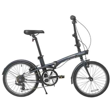 Bicicleta plegable Tilt 500 20" - azul oscuro 