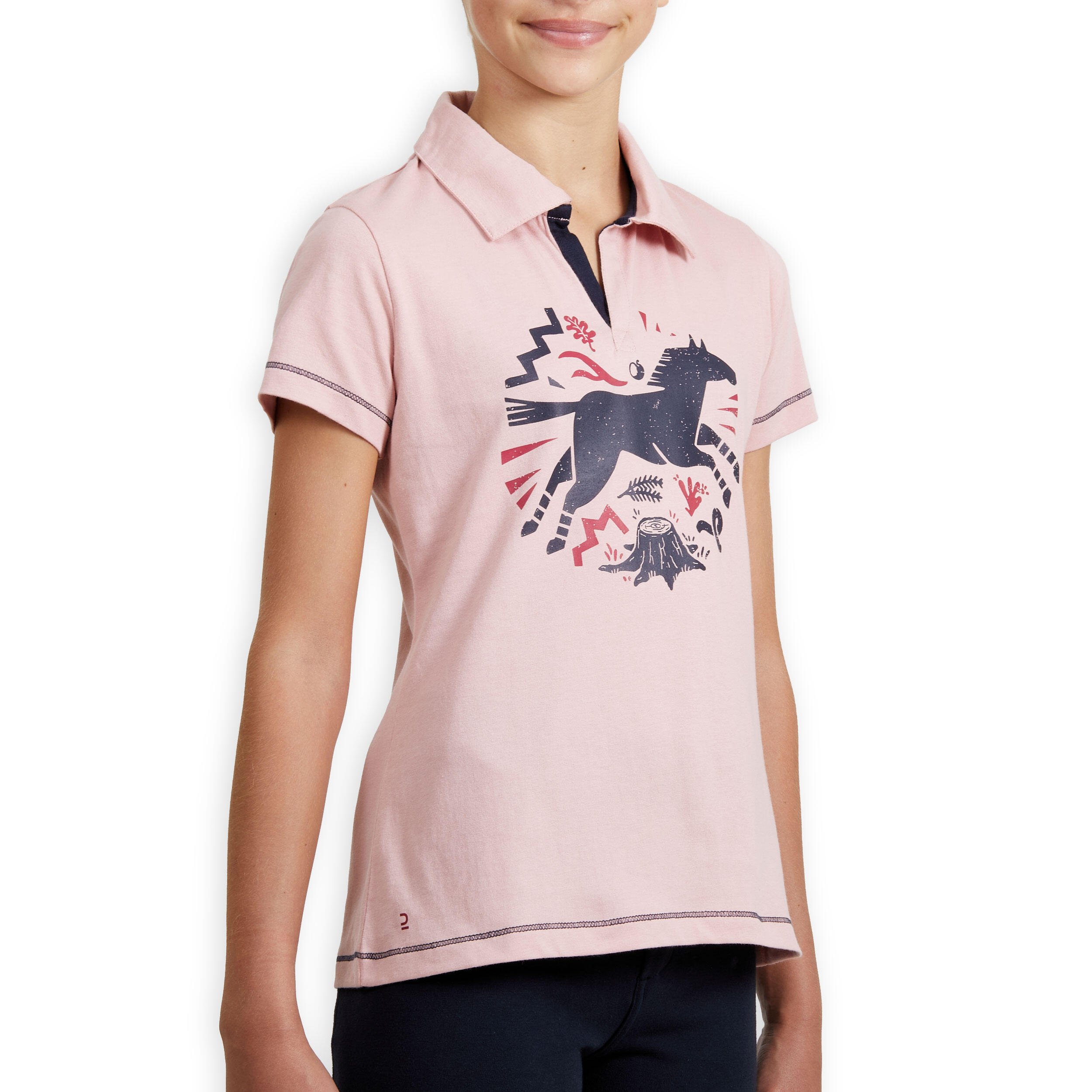 white polo pink horse