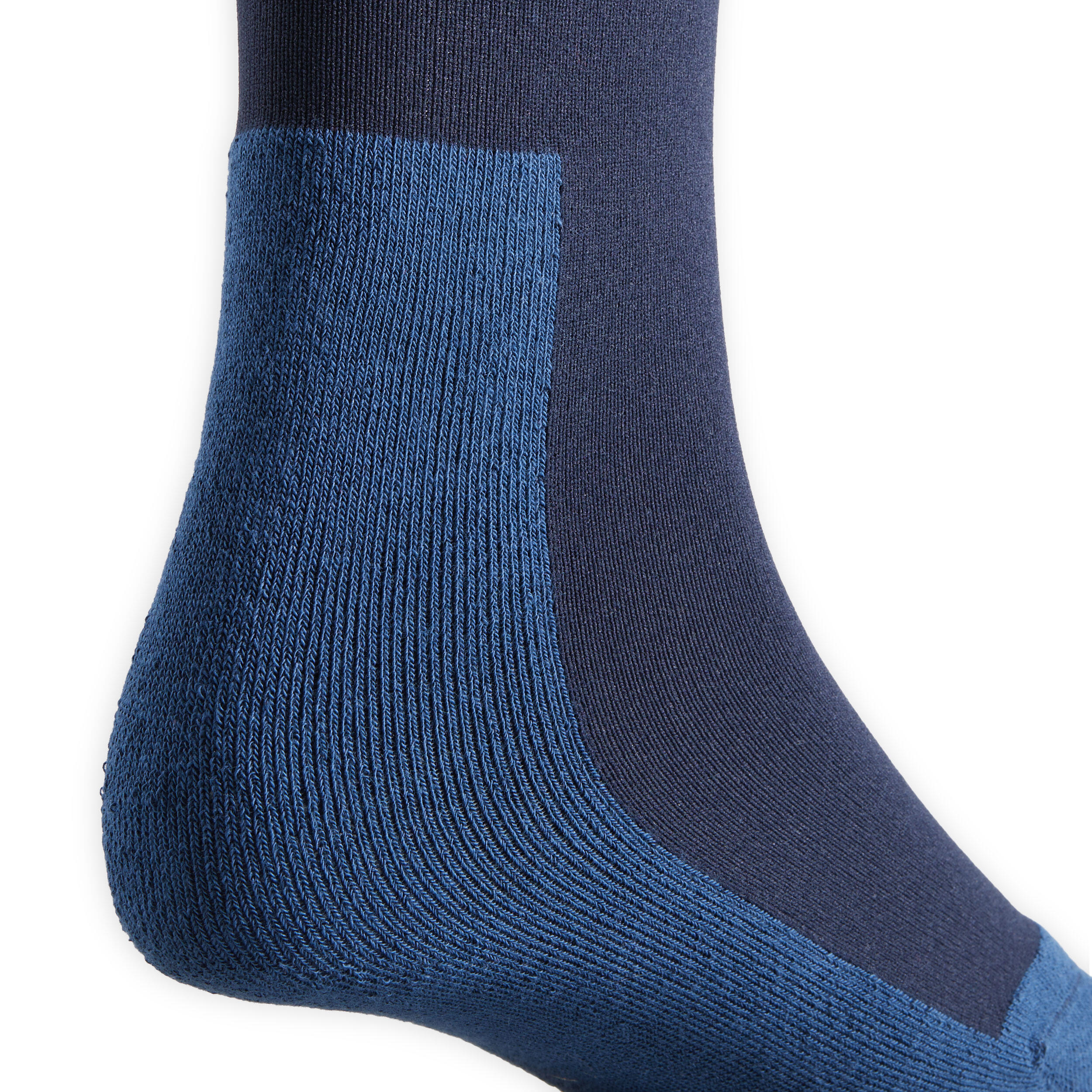 Kids' Horse Riding Socks SKS100 - Navy/Midnight Blue and White Stripes 3/5