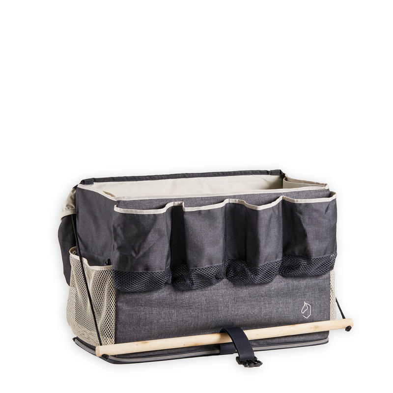 Horse Riding Stall Bag All In Grey/Dark Grey Decathlon